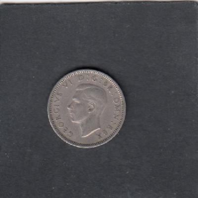 Beschrijving: 6 Pence  GEORGIUS VI 